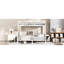 Lit superposé en métal simple au-dessus d'un lit double, adolescents et adultes, finition blanche, construction, fonctionnement silencieux, espace de rangement inférieur, structure, construction stable, lit double design, adolescents, conception compacte, fonction, fonctionnalité