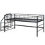 Lit mezzanine moyen avec escalier de rangement, lit simple-85785876