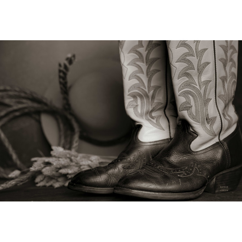 Bottes de cowboy, H 32 po x l 48 po