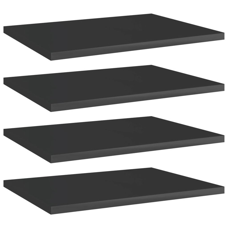 Floating Shelves Wall Shelving Wall Mounted Shelves Display Wall Units, 0.6" H x 15.7" W x 11.8" D, High Gloss Black