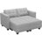 Ayden Hunsicker 63.8'' Modular Upholstered Sectional Sofa Bed Tufted Polyester Blend Sleeper with Storage-1227201304