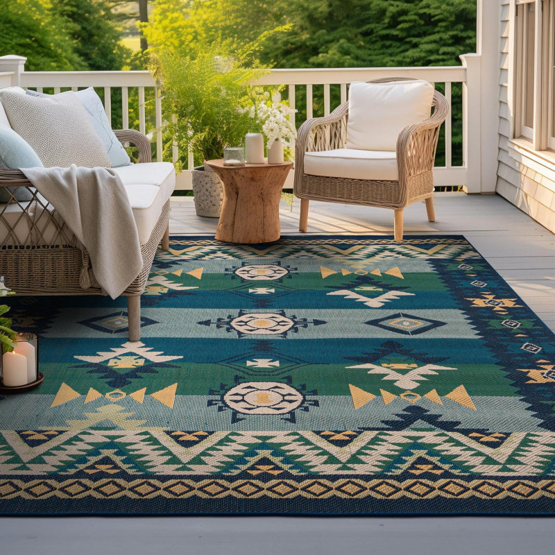Ciudad Marlenia Indoor/Outdoor Area Rug, Carré 7 pi 10 po