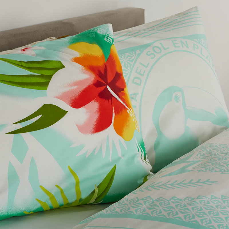 Cooney Floral Duvet Cover Set with Pillowcases, Double - 2 Pillowcases (60 x 70 cm)