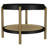 Black Round End Table