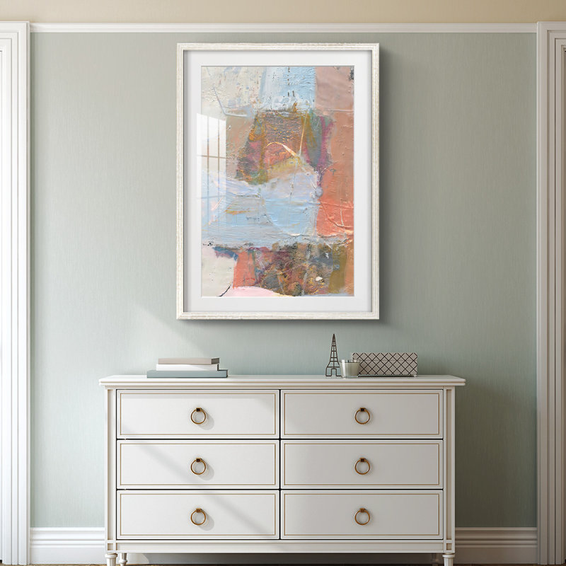 Minim III -Framed Print, 28.5" H x 20.5" W, White