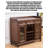 American Style Ash Wood Multi-Functional Bar Cabinet