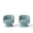 Murrow Velvet Swivel Barrel Chair(Set of 2)-522259620