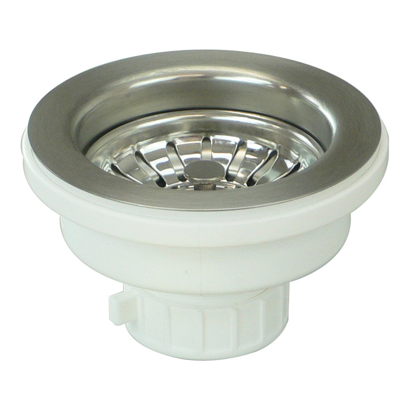 Basket Strainer, Brushed Stainless