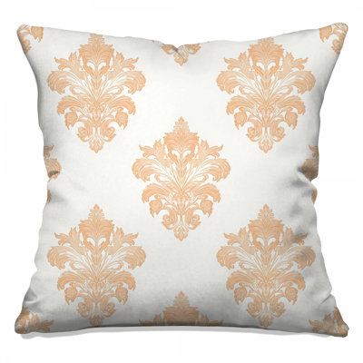 Ornate Floral Damask Double Sided Throw Pillows