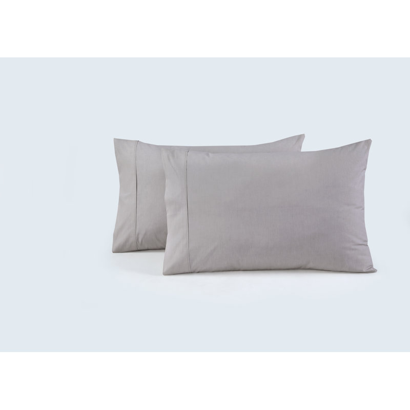 Egyptian Cotton Satin - Set of 4, Gray, Standard