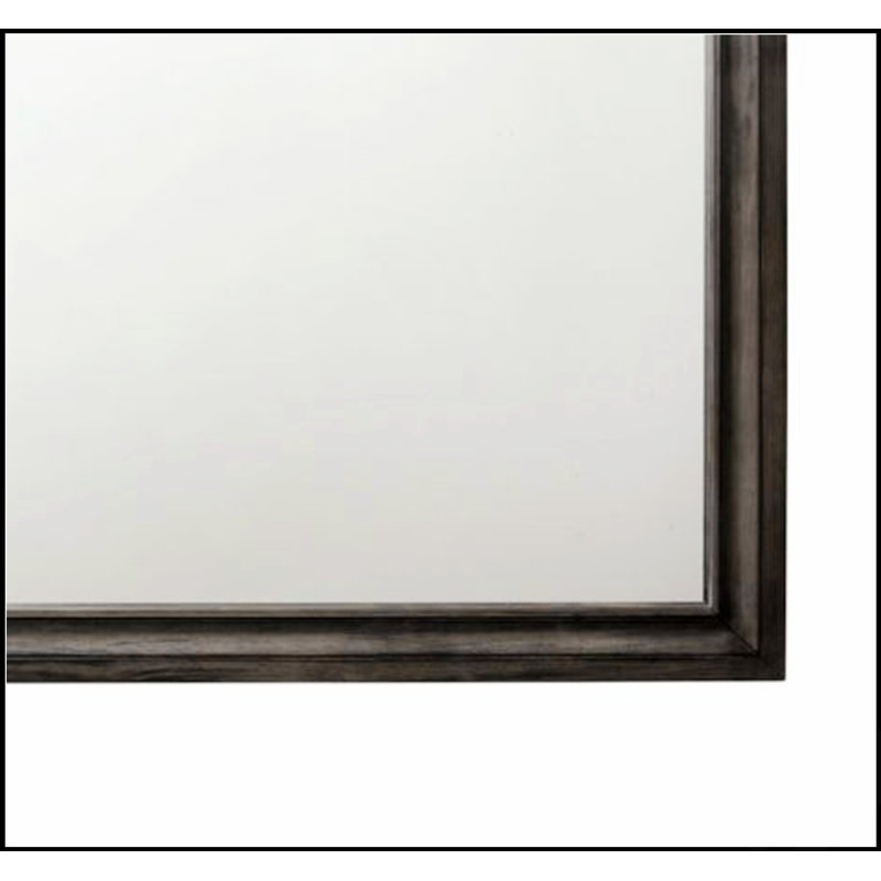 Miroir à finition grise Naima avec un design élégant et une surface réfléchissante de haute qualité, pour les intérieurs modernes et minimalistes.