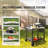 Outdoor Grill Dining Cart With Double-Shelf, Bbq Movable Food Prep Table, Multifunctional Stainless Steel Table Top, Portable Modular Carts For Pizza Oven, Worktable With 2 Wheels, Carry Handle-129490275