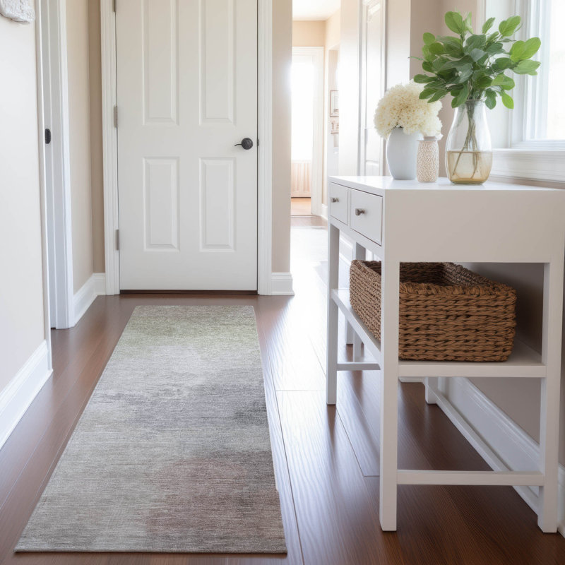 Premium Machine Washable Elize AMF1517 Modern Rug, Runner 2'3" x 7'6"