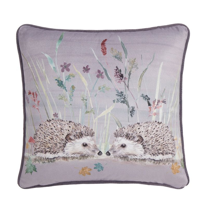 Akili Animal Print Grey Square Cushion