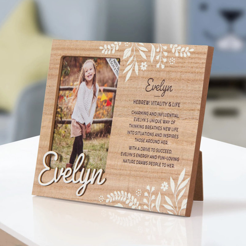 Hazella Tan Solid + Manufactured Wood Picture Frame