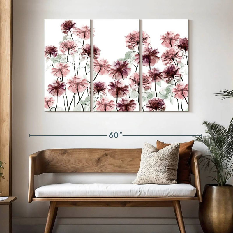 Magnifique lit à fleurs Harnek I, H 32 po x l 50 po