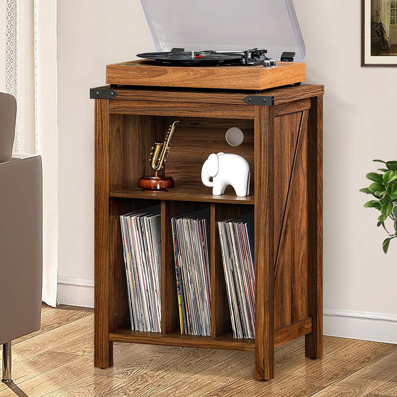 29.01 " H Media Shelves, Brown