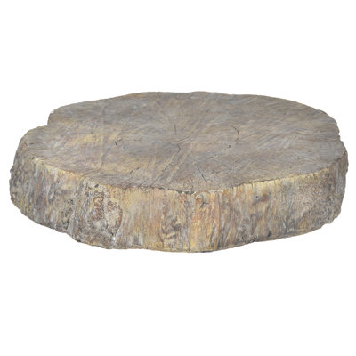 Plat rond en faux bois