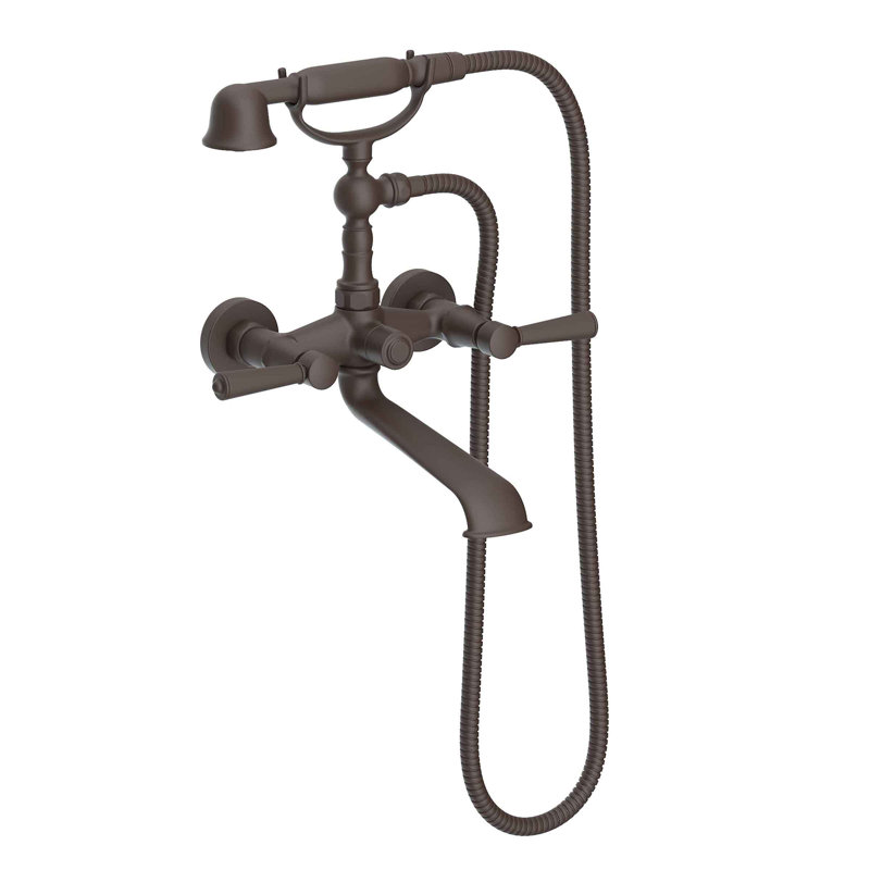 Metropole Wall Mount Exposed Tub & Hand Shower Set, Oil Rubbed Bronze