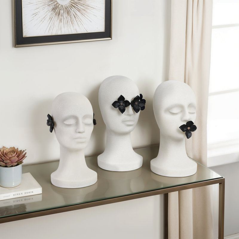 Sagebrook Home 3-Pieces Dinant Hear, See, Speak No Evil Statuary