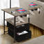 Lampe de table sur pied 58,66 "avec prise USB et prise-98666996