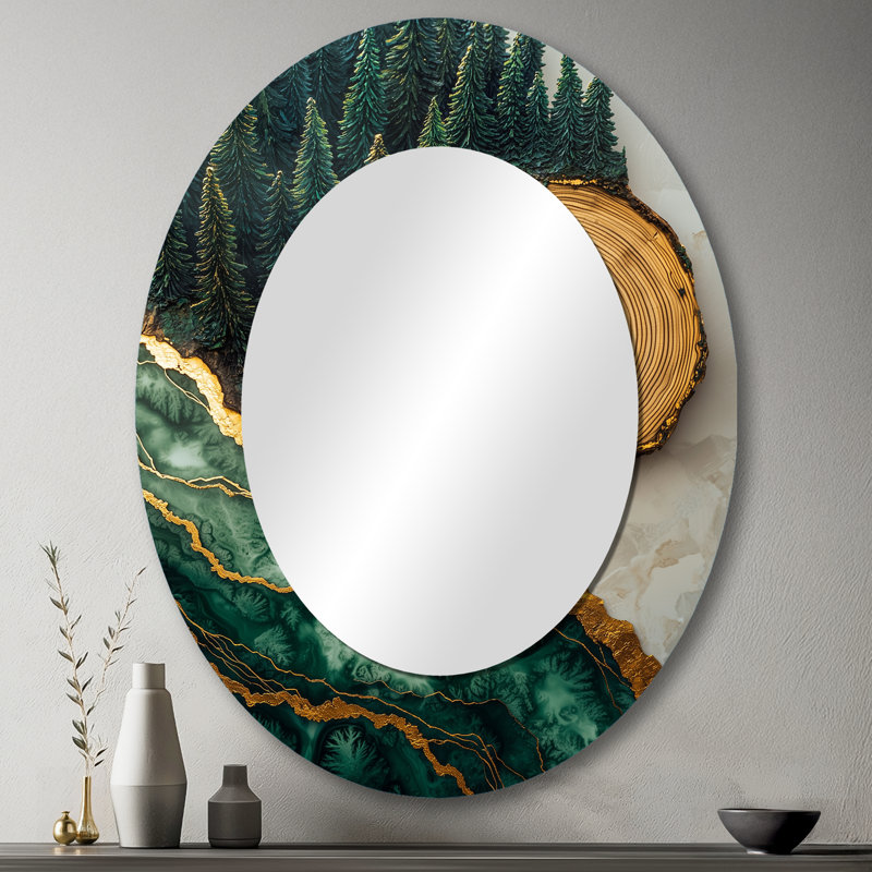 Miroir mural Bold Forest, 43 po x 33 po