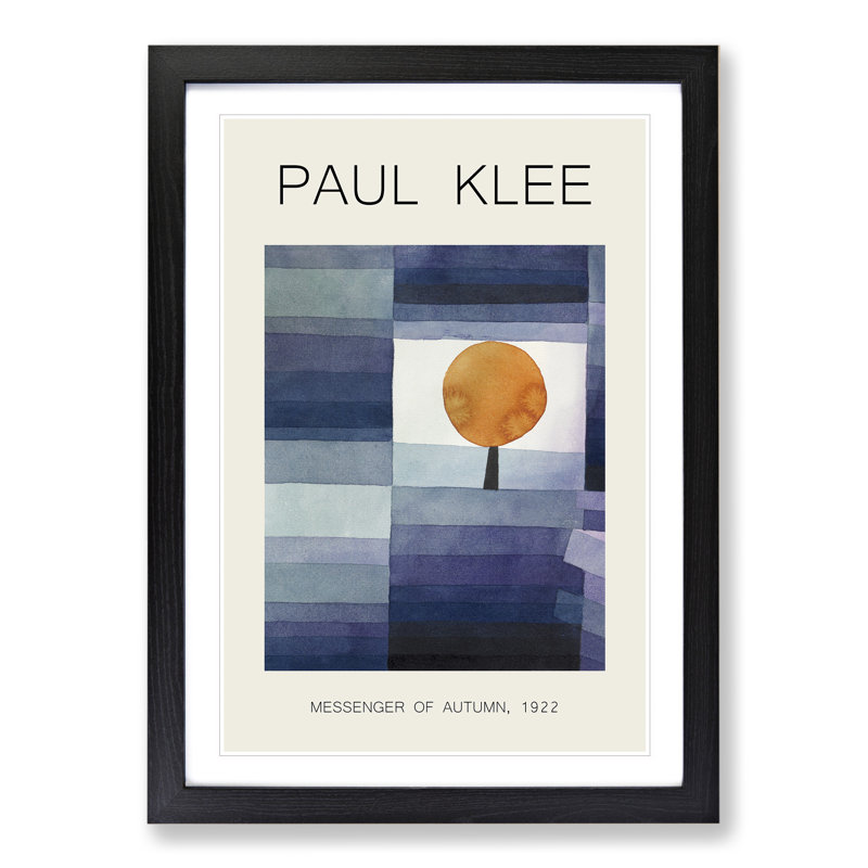 The Harbinger of Autumn by Paul Klee - Framed Print, Black Framed, 36cm H x 27cm W x 2cm D