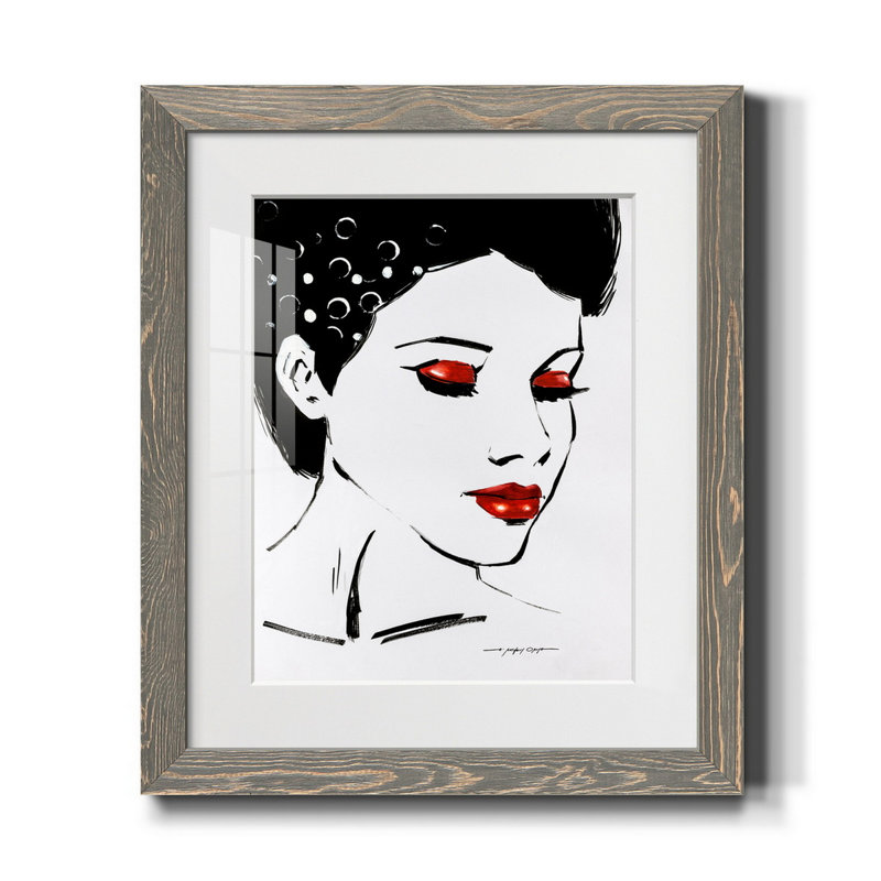 «Sketchy Pop II», reproduction d'art sur papier encadrée, gris, H 24 po x l 18 po x P 1,5 po