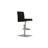 Blakey Swivel Upholstered Adjustable Height Counter Stool with Metal Frame