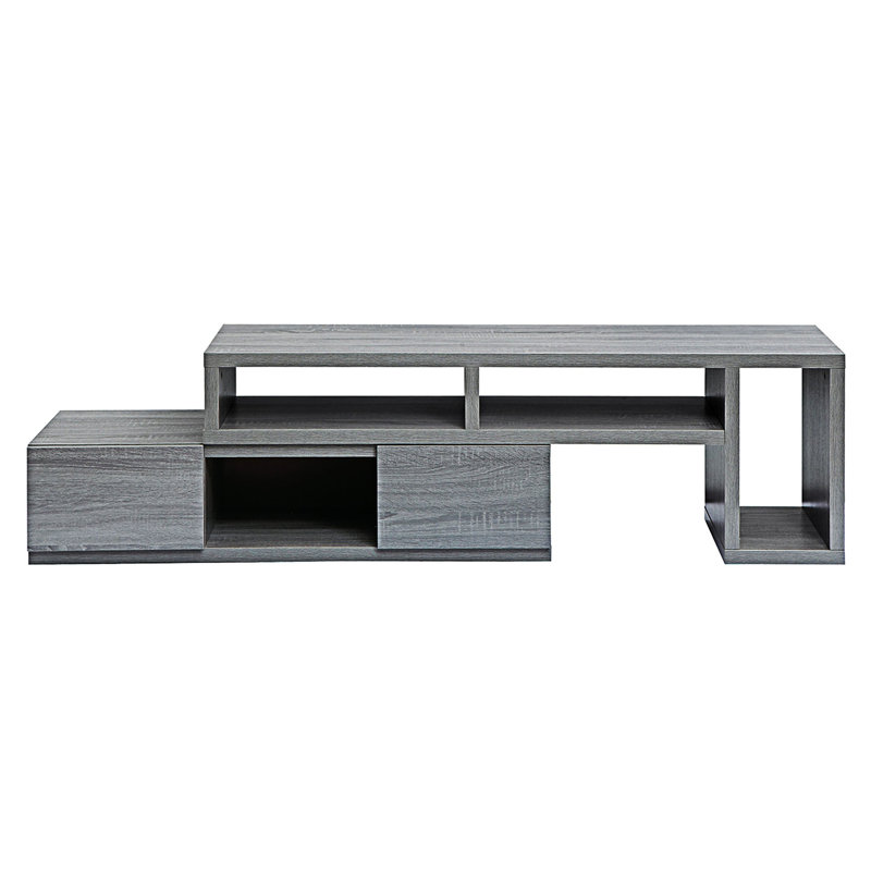 Adjustable Tv Stand Console, Tv Table, Expandable Accent Tv Stand With 2 Storage Drawers