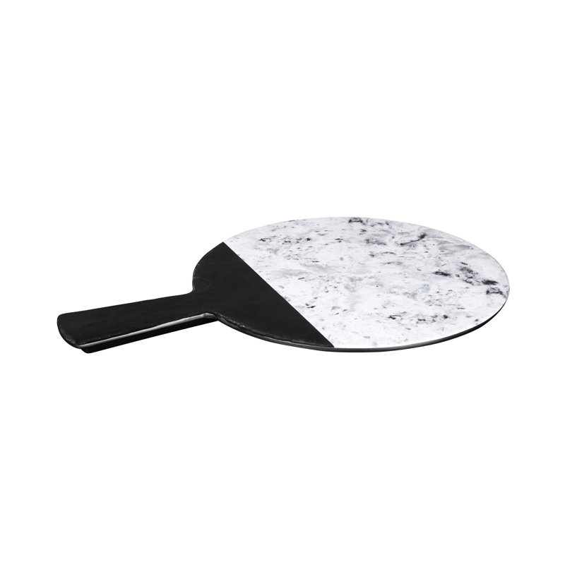 Elite Global Solutions Melamine Cheese Board, Black/Horizon Marble