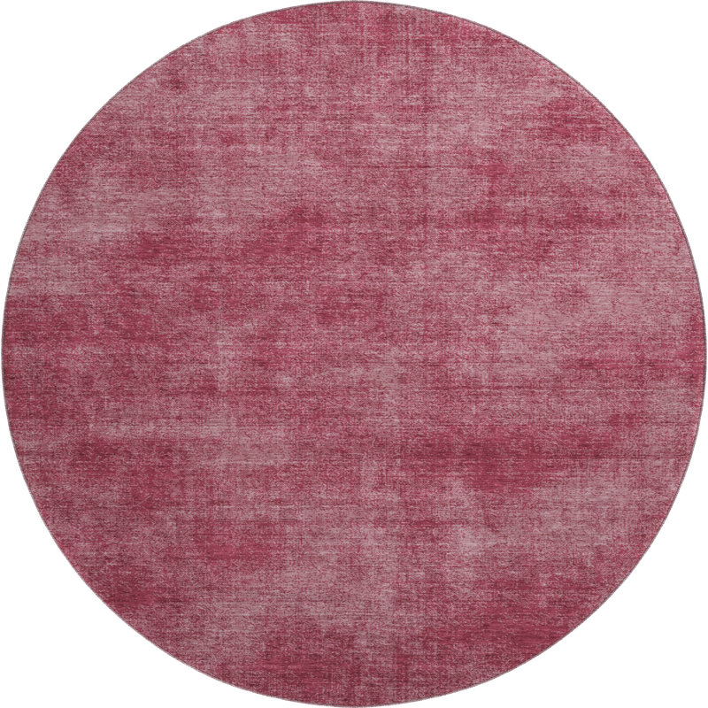 Premium Machine Washable Jahnke AMF1018 Abstract Rug, Rond 8 pi