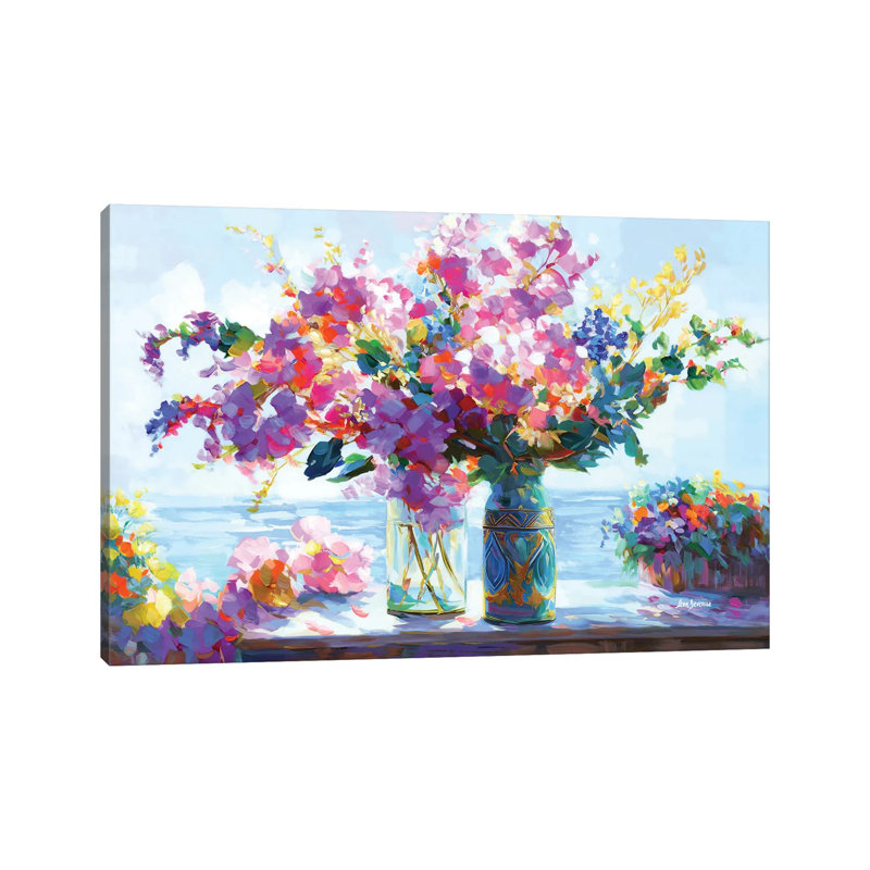 Blossoms Amidst The Ocean Breeze by Leon Devenice - No Frame Gallery-Wrapped Canvas Giclée on Canvas, 101.6 cm H x 66.04 cm W