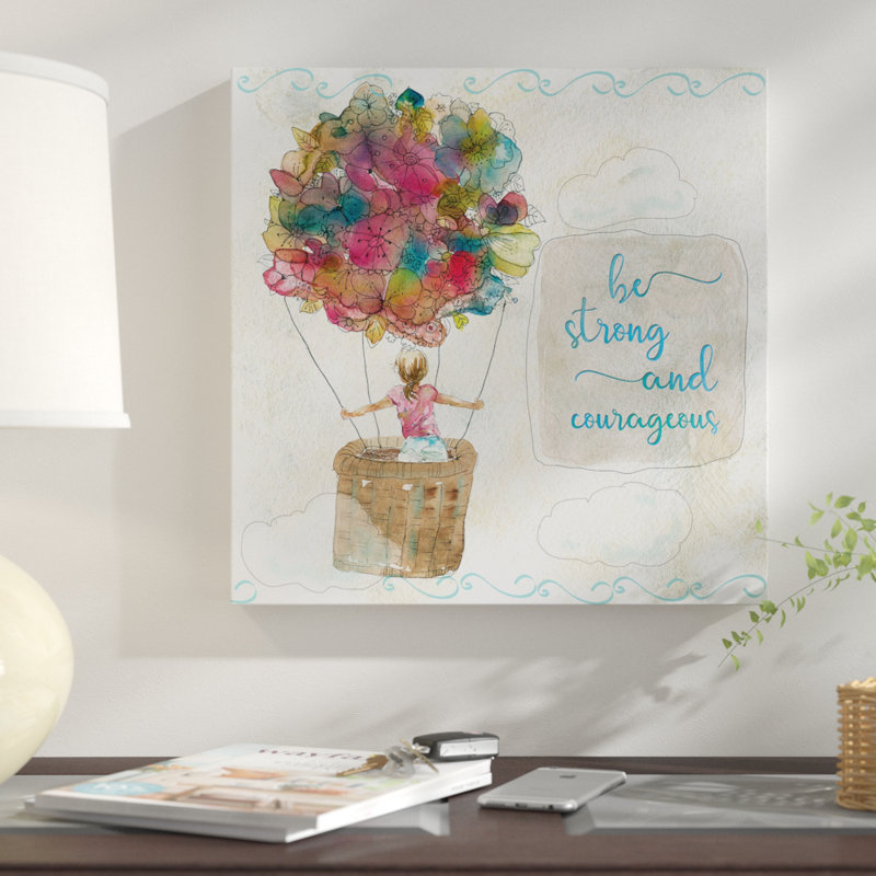 «Sketchbook Strong and Courageous», reproduction de peinture à l'huile, H 16 po x l 16 po x P 1,5 po, Toile tendue
