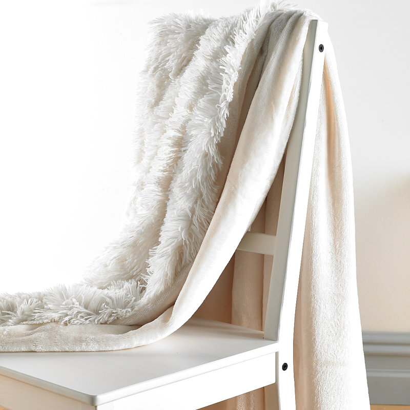 Throw Blanket, Cream