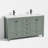  Wimer 60" Double Sink Bathroom Vanity With Resin Sink Top, Bathroom Sink Faucet and Pop up Drain, Hand Painted, EPA Certified, Assembly Required
