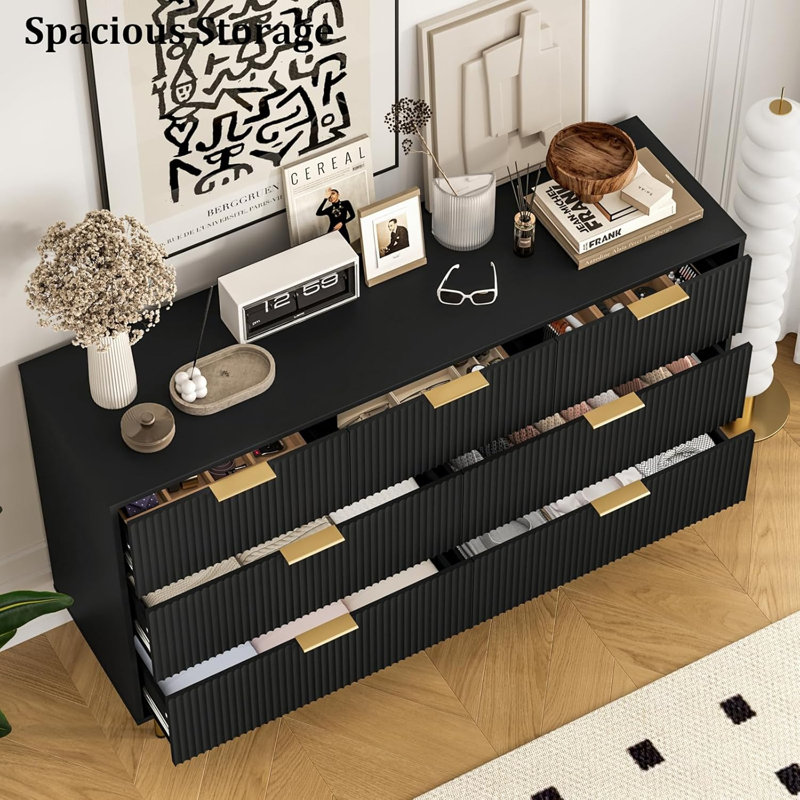 Commode 7 tiroirs, Black 1