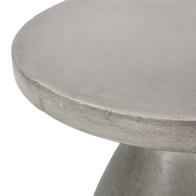 Lightweight Concrete Outdoor Side Table - Functional And Attractive Accent Piece Function