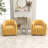 Annelotte Velvet Swivel Barrel Chair-797866482