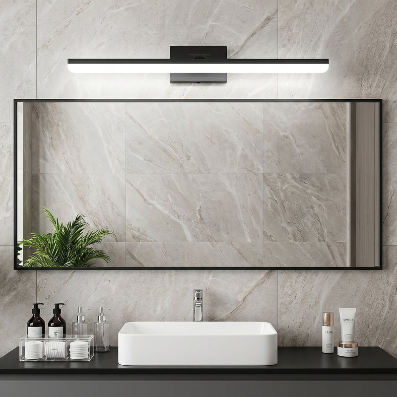  Luminaire de meuble-lavabo à DEL à intensité variable avec température réglable de 3 couleurs, rotation libre à 180 °