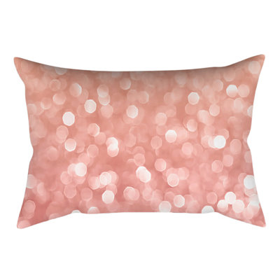 Housse de coussin rose (30cm x 50cm)