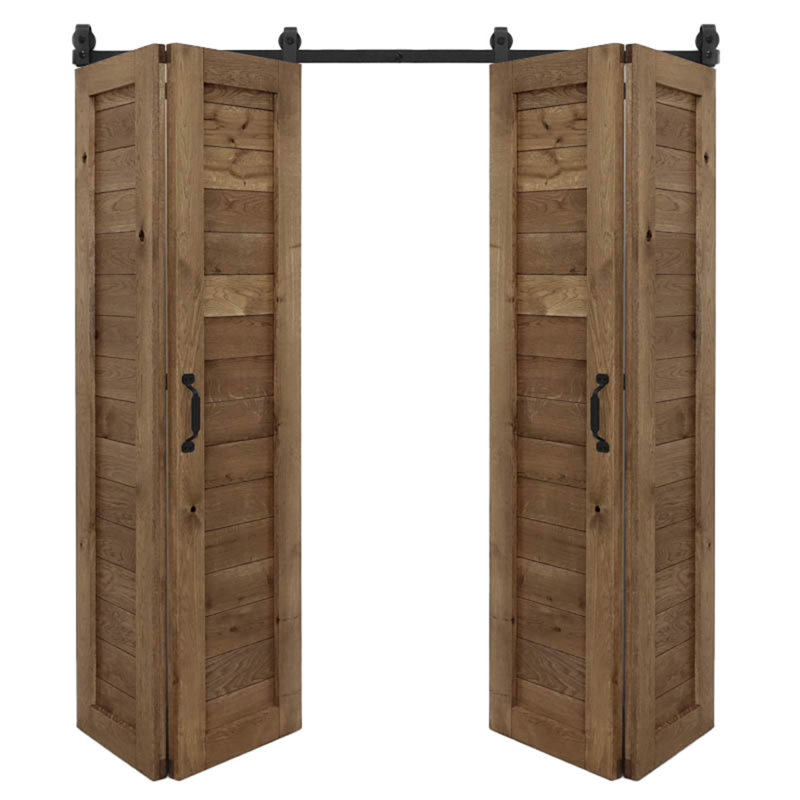 Solid Oak Barn Door, Brown