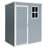 5X3ft Resin Outdoor Storage Shed Kit To Store Patio Furniture-121497873