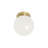 Mezzo 1 - Light Satin Brass Single Pendant