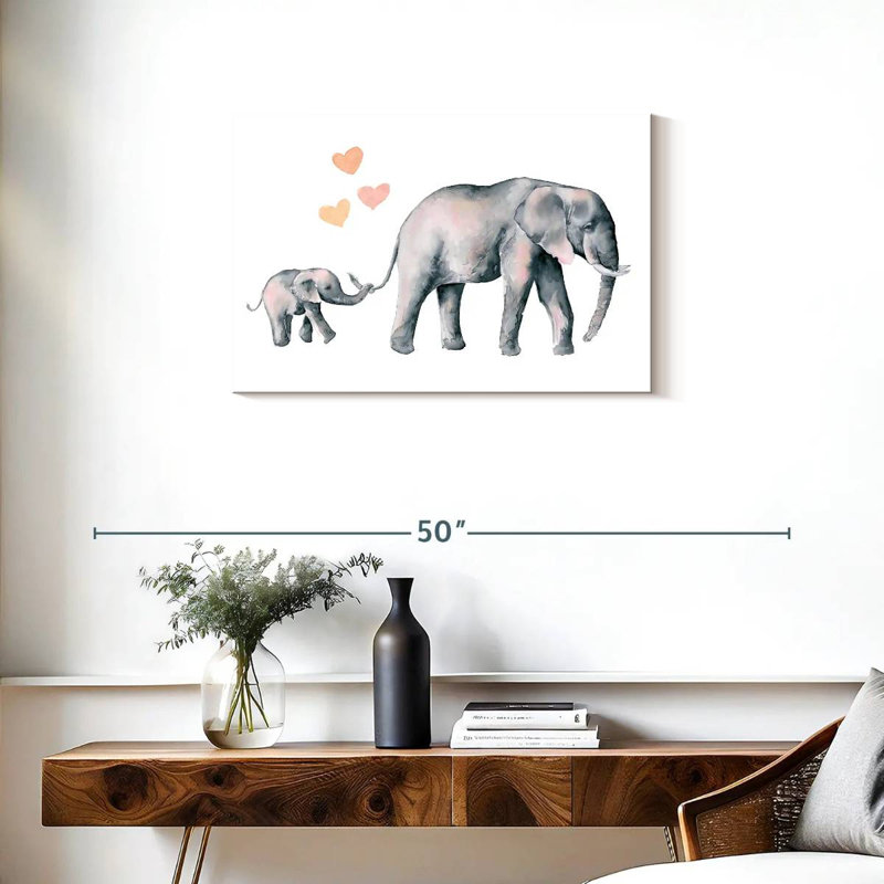 Mon amour d'éléphant, H 20 po x l 30 po