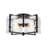 Sereya 4-Light Drum Handcrafted Textured Glass Semi-Flush Mount