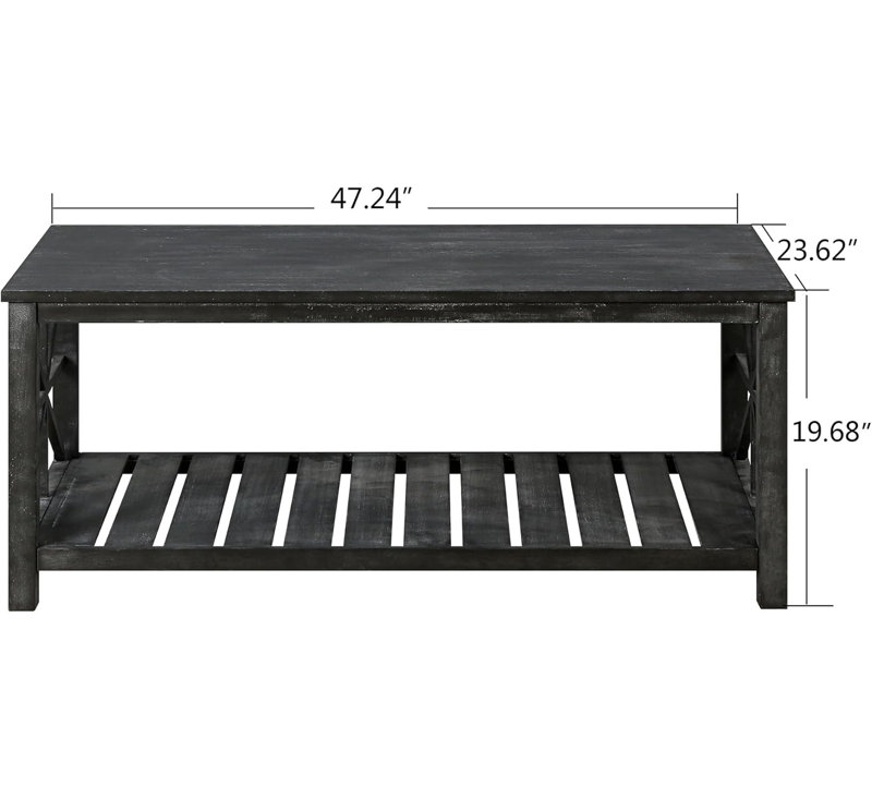 Doireann Coffee Table, Antique Black