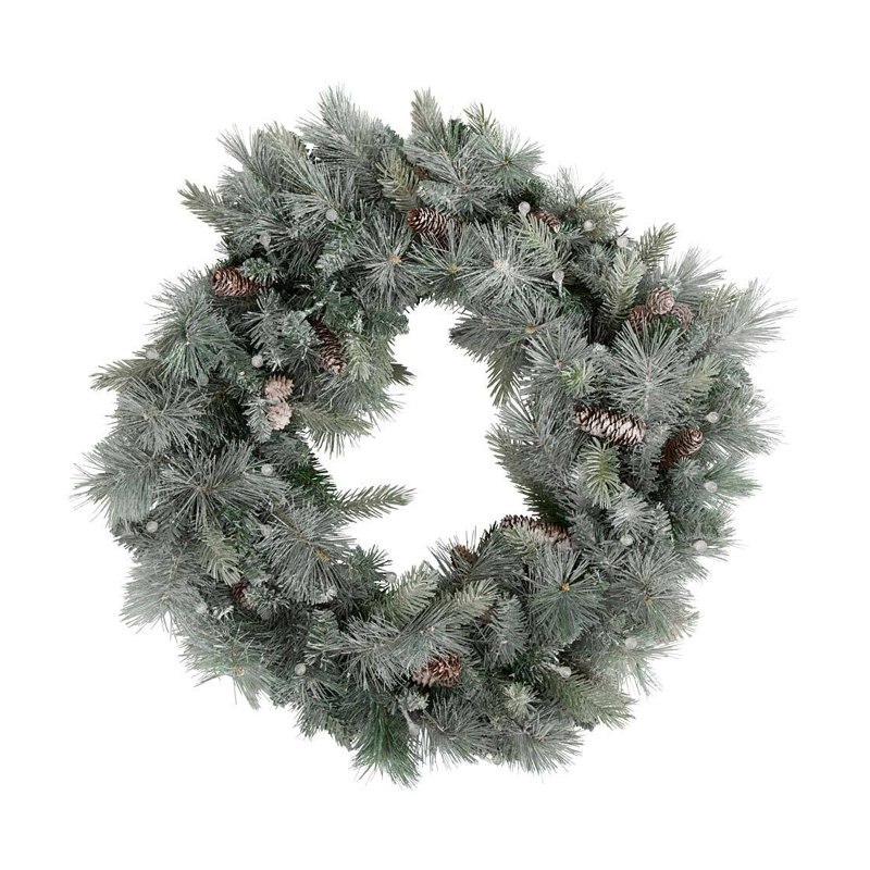 Faux Lighted Plastic 6.2'' Wreath