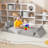 12 Pcs Kids Couch Sofa,Velvet Modular Toddler Couch for Playing, Creativity, Sleeping, Versatile Fold Out Baby Play Couch Set for Kids Room, Playroom, Bedroom Furniture-1967791959