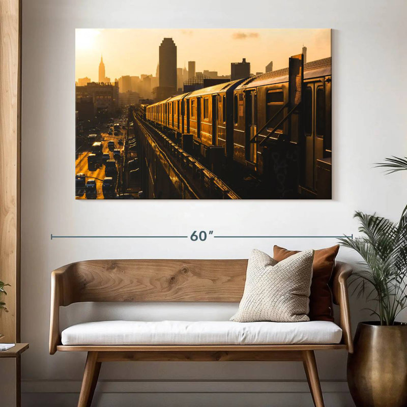 Sireci NY Subway Train, 34" H x 51" W